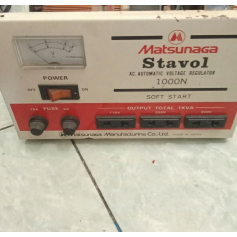 Stavol Matsunaga 1000F Capasitas 1000W Original Made in Japan