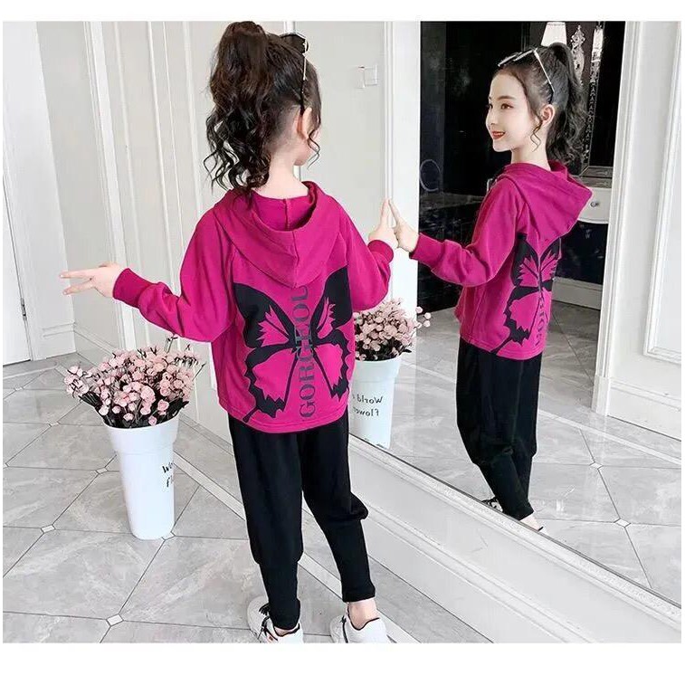 (LOLI-JKT) BS-23 SETELAN ANAK CEWEK IMPORT BAHAN LEMBUT