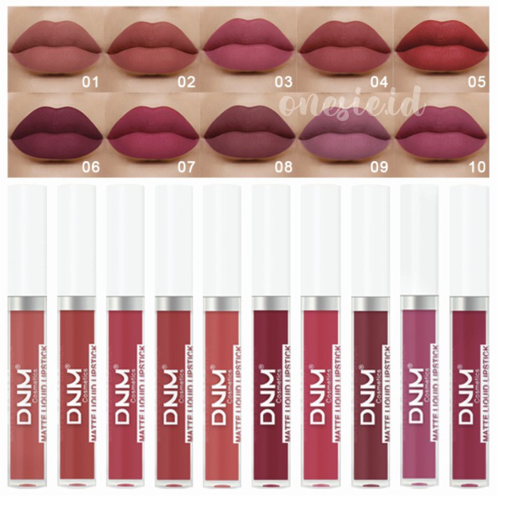 DNM Liquid Lipstik Matte Lipstick Long Lasting Matte 19 Colour Waterproof And Drable LA082