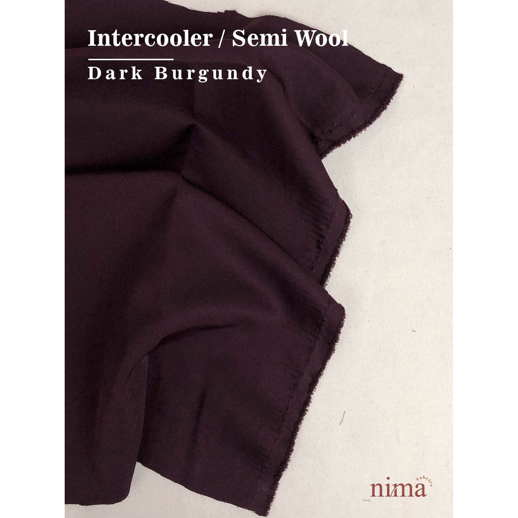 1/2 meter Kain SEMI WOOL Intercooler bahan Jas / celana / seragam dinas (lebar 1,5m)