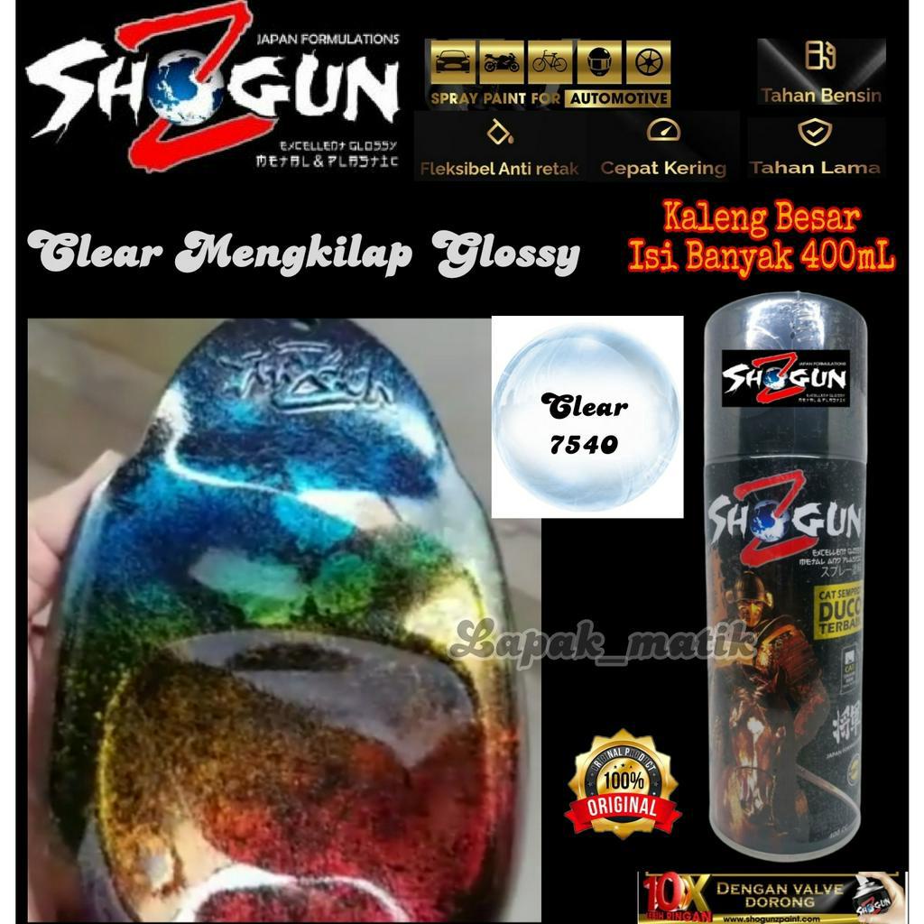 Pilok SHOGUN Z VERNIS CLEAR 7540 CLEAR GLOSSY MENGKILAP 400ML