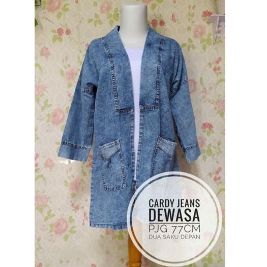 SSD.02Jl22o | CARDIGAN JEANS WANITA // OUTER JEANS WANITA // KARDIGAN OUTER JEANS SNOW SANDWASH KARD