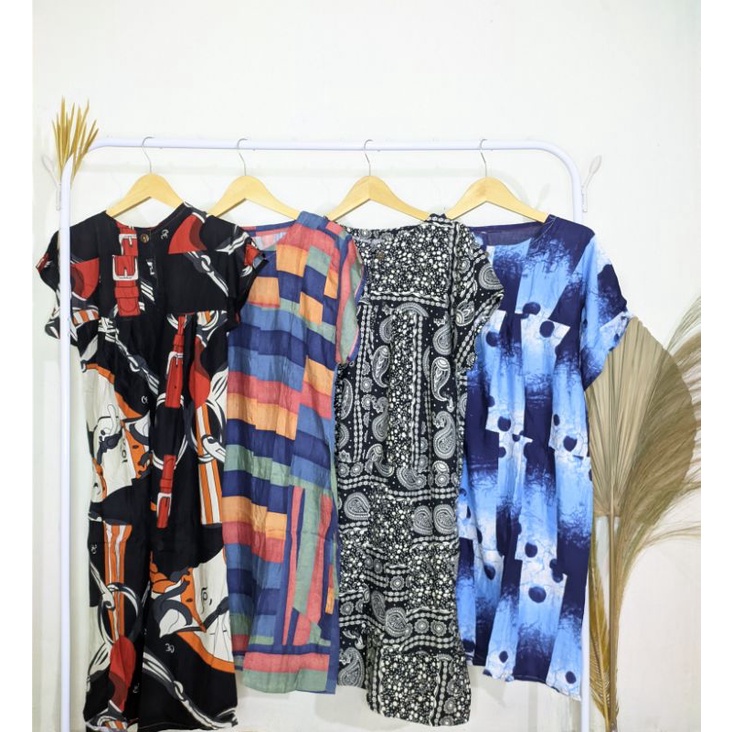 Daster sambung / Daster sambung viral Busui COD (Paket usaha daster sambung pilih motif) Harga grosi