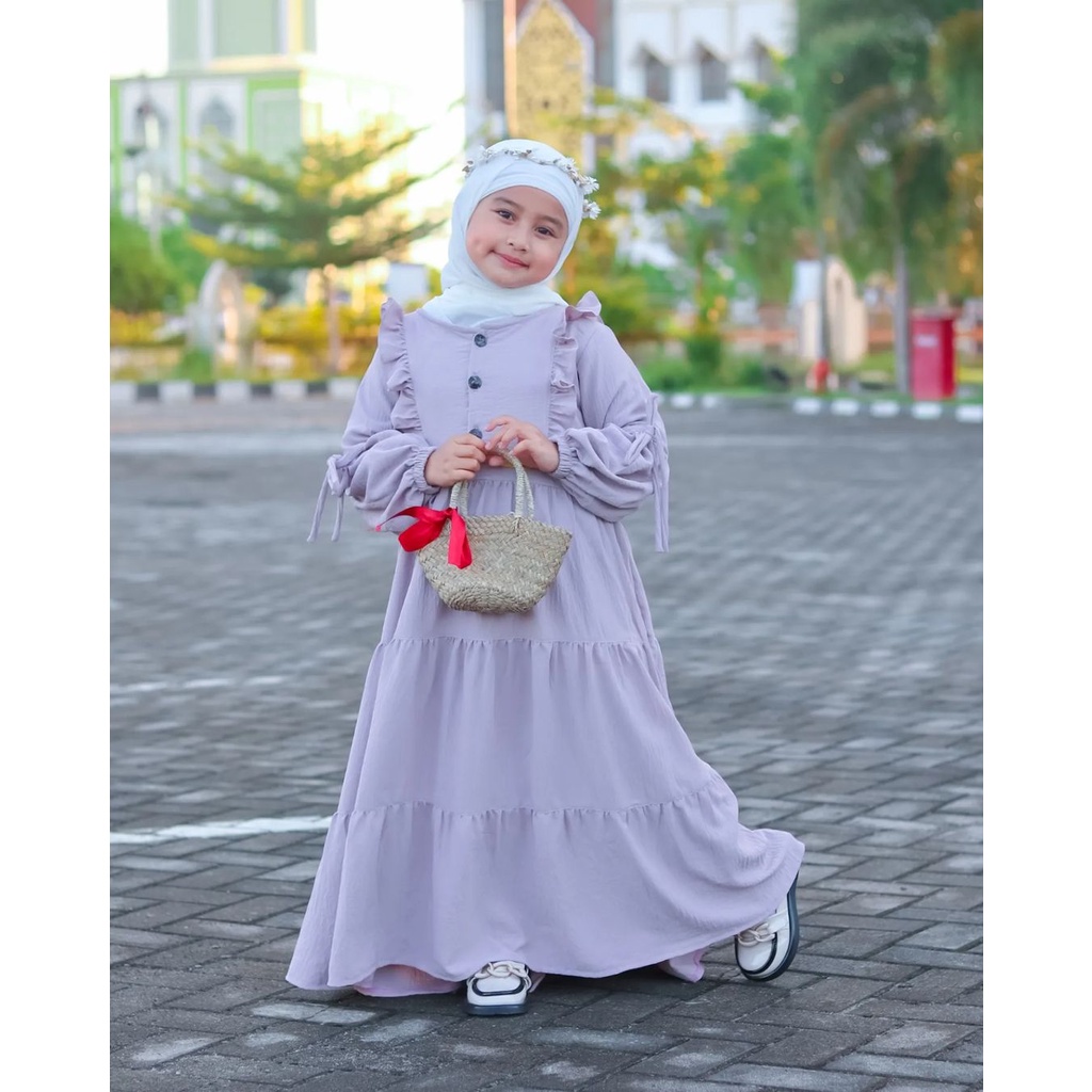 Grosir NEWZORA Gamis Anak Zarina Usia 3-5 tahun Keren