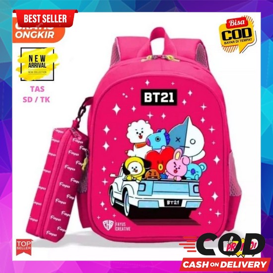 Tas Import Original Korea Model Terbaru/Tas Anak Sekolah Sdsma /Tas Ra Pusat Grosir Tas Sekolah 2In1