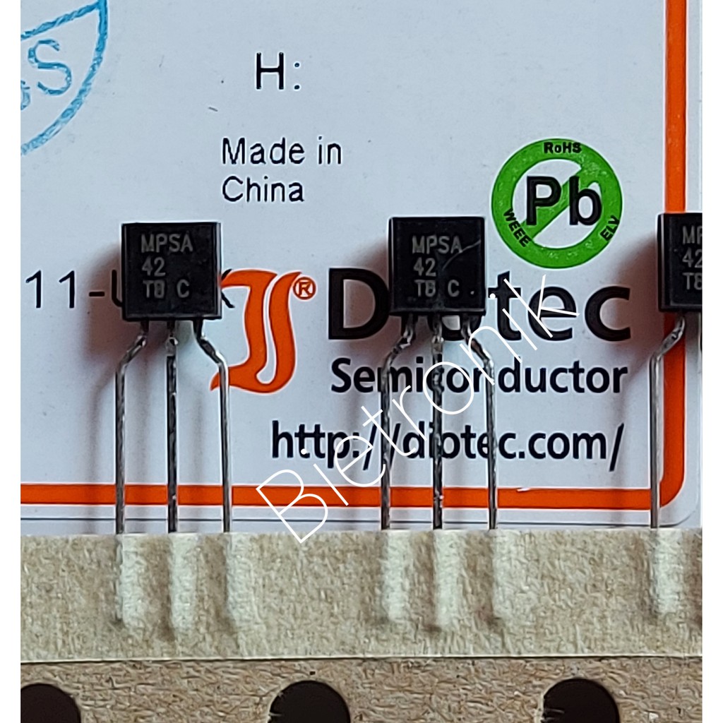 MPSA42 NPN TO-92 Original DIOTEC SEMICONDUCTOR