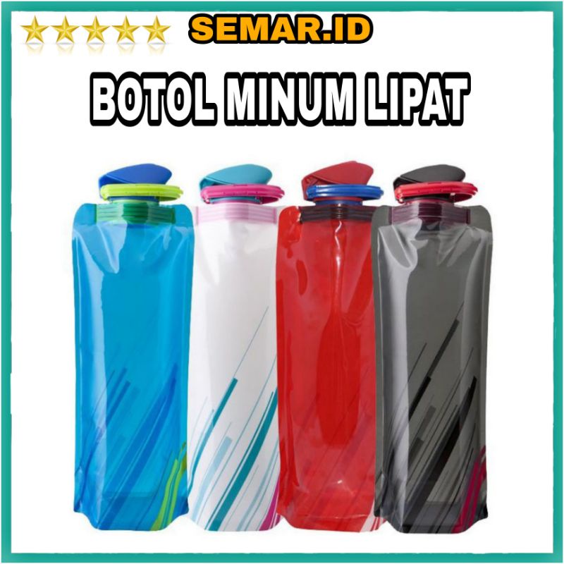 Botol Tempat Minum Lipat Camping Outdoor Freezing Anti Bootle Murah