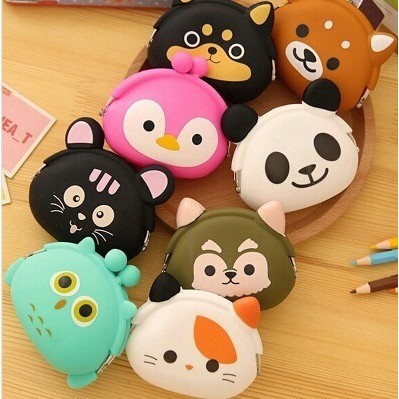 ~ PIYOSHI08 ~ Dompet Koin Silikon Motif Lucu Karakter Import Anti Air Silichone AF11
