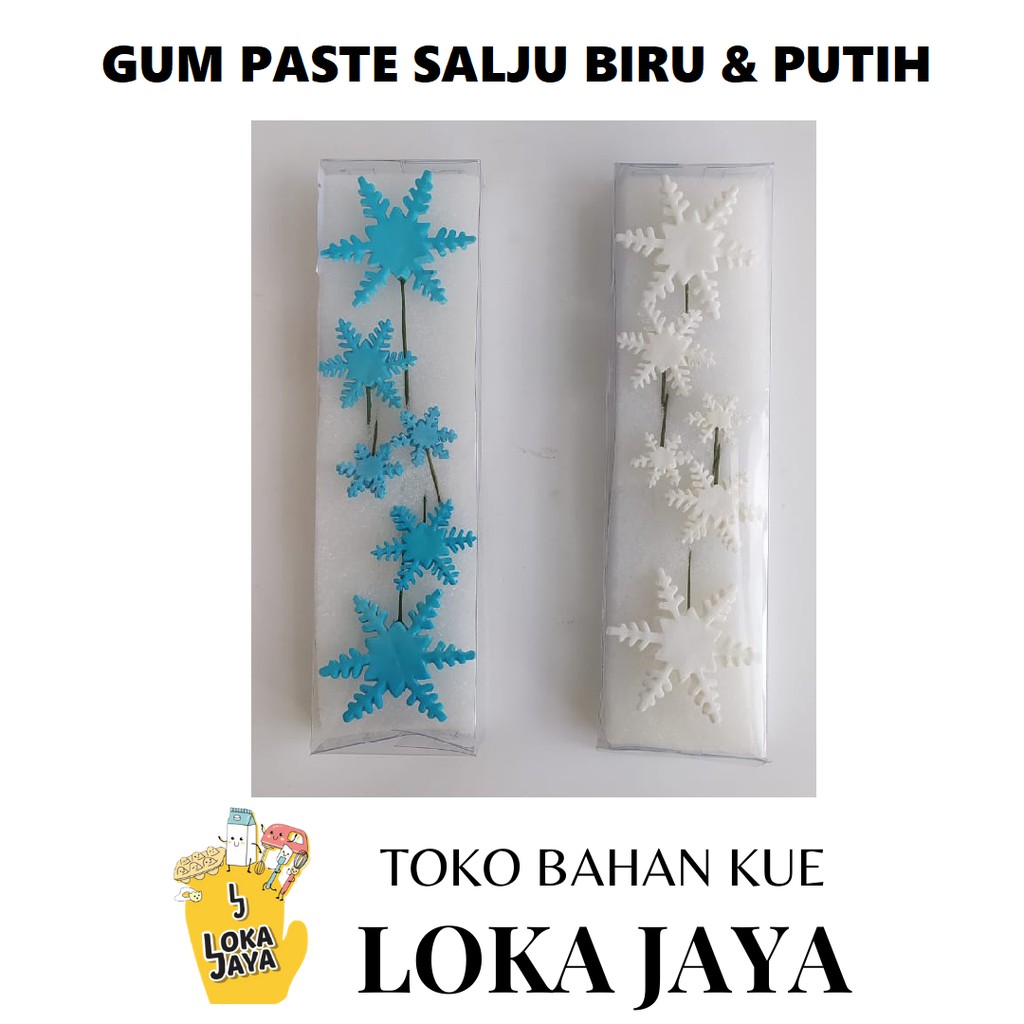 

GUM PASTE SALJU WARNA BIRU/ PUTIH