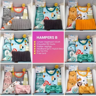 HAMPERS B BAYI NEWBORN / KADO BAYI / BAJU BAYI / VELVET JUNIOR