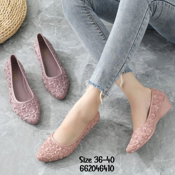 sepatu flatshoes karet wanita porto lady xem