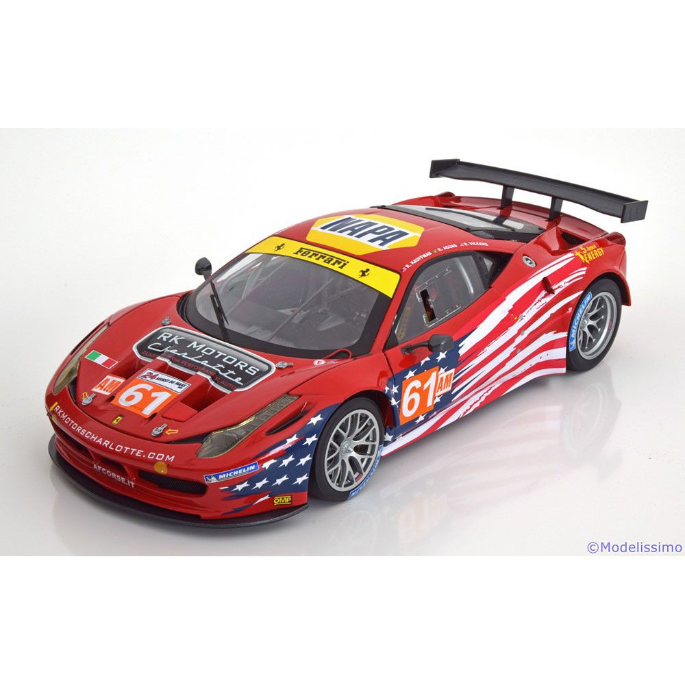 Hot Wheels Elite 458 Italia GT2 GT 2 LM 2012 AF CORSE 61 AM Scale 1/18