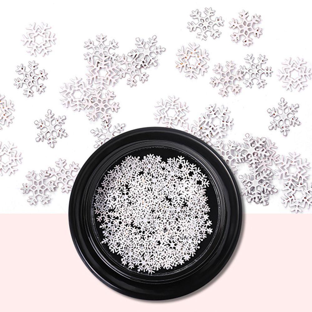 AUGUSTINA Agustina Snowflake Nail Sequin Natal Campur Elk Snowman DIY Manicure Aksesoris Perhiasan Kuku Untuk Wanita Perempuan 3D Sparkles Sequin