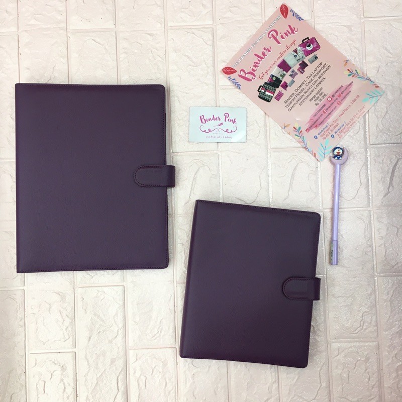 

Binder Polos Ungu Tua 20ring/26ring by.binderpinkshop