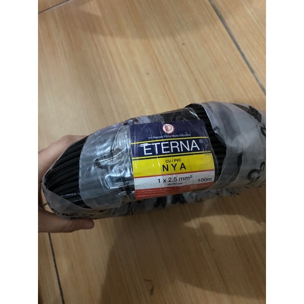 Kabel NYA Eterna 1x2,5 100M Hitam