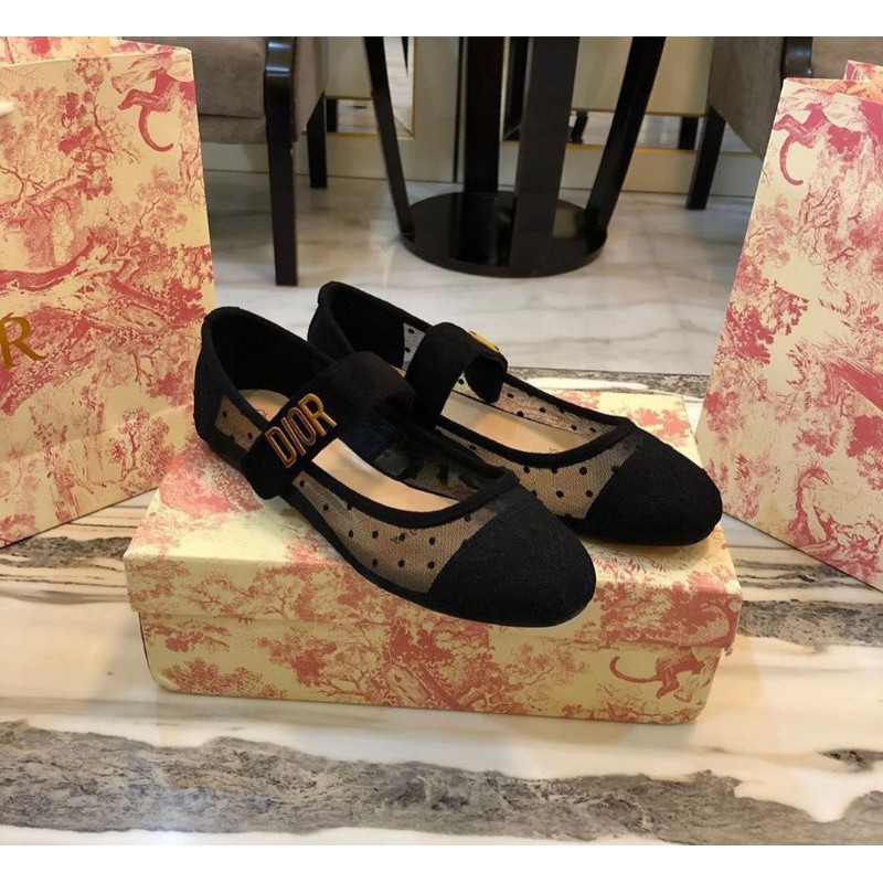 Dior baby-D ballet flat shoes