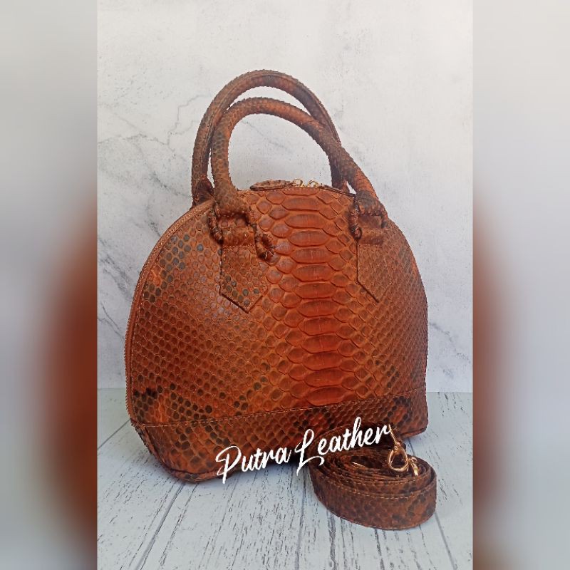 Tas Moon Oval. Tas Kulit Ular