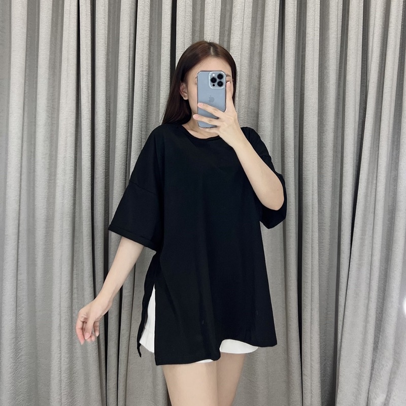 Kaos oversize  slit samping 1601 | Kaos jumbo xxxxl | kaos big size