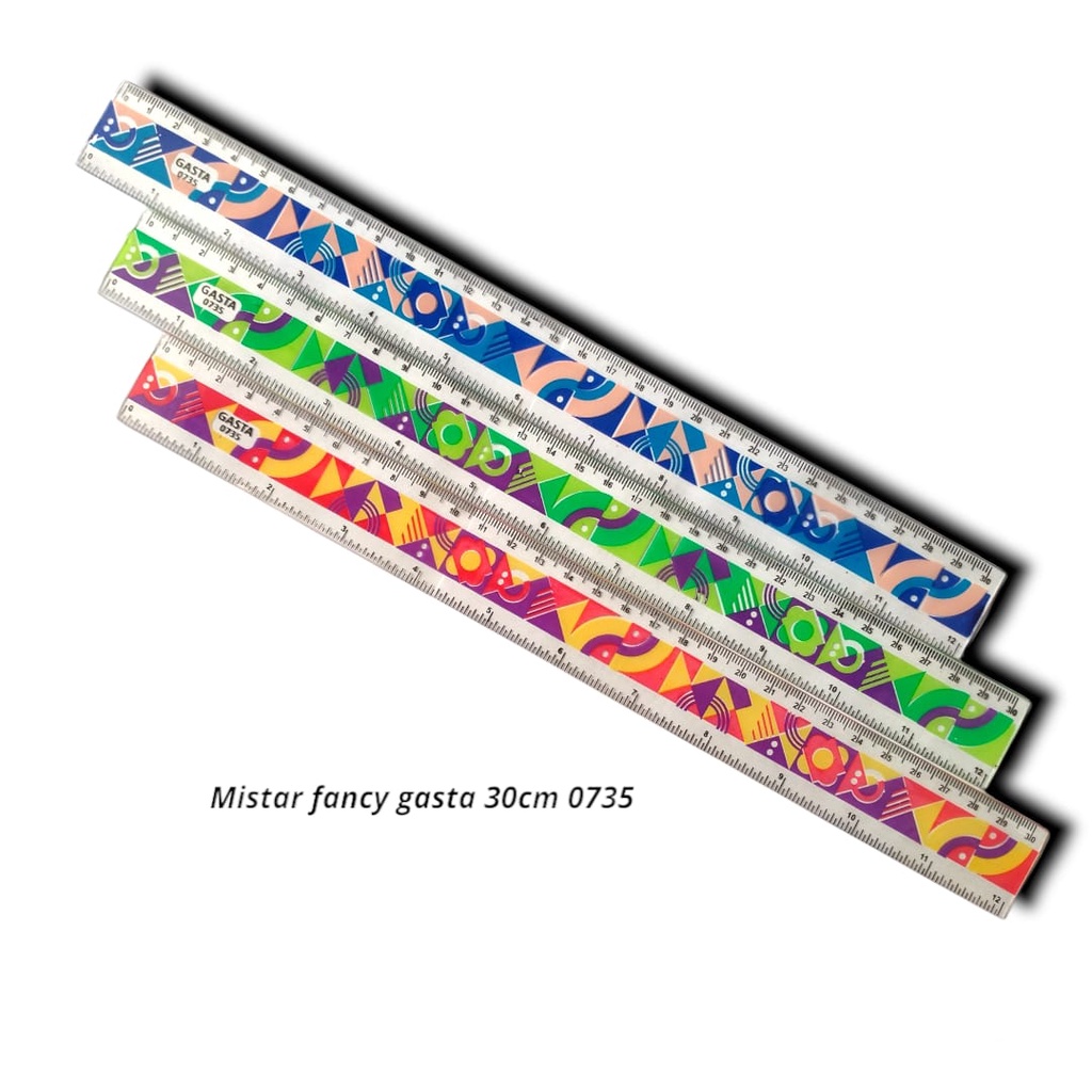 

PENGGARIS MISTAR PLASTIK MOTIF 30 CM PLASTIC RULER