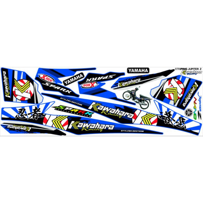 STRIPING JUPITER Z / STRIPING STICKER YAMAHA JUPITER Z LAMA / LIST VARIASI MOTOR JUPITER Z BURHAN