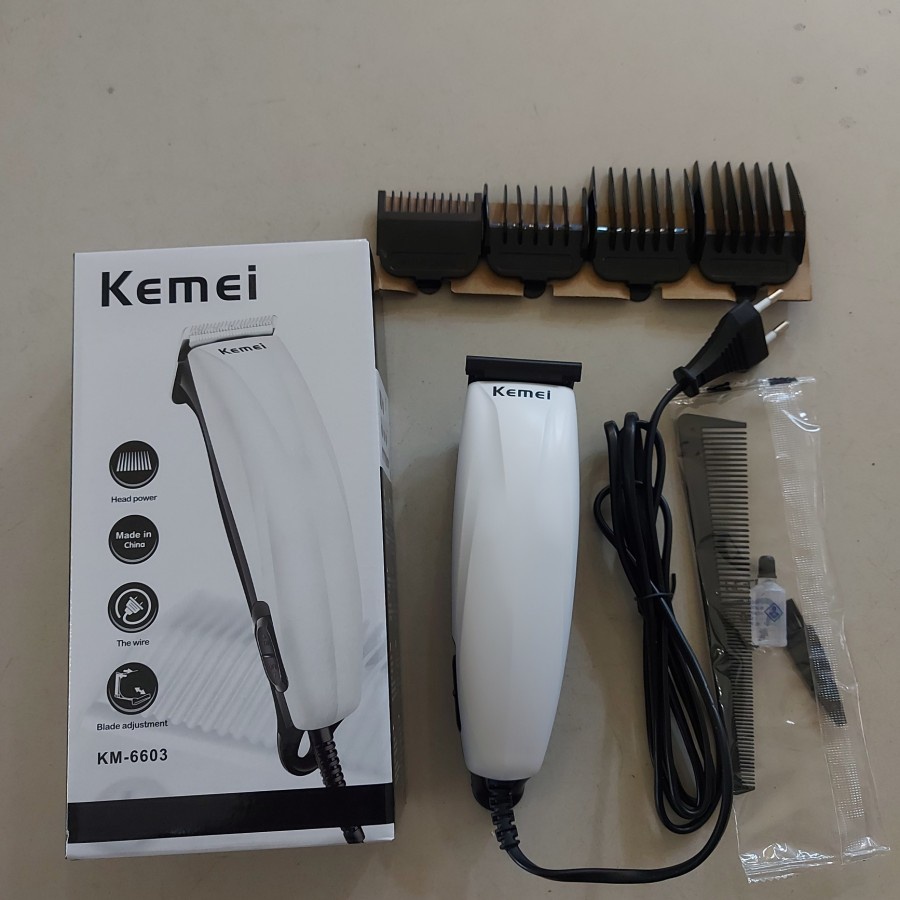 Alat Cukur Rambut Listrik Kemei KM-6603 Murah - Hair Clipper Kemei 6603