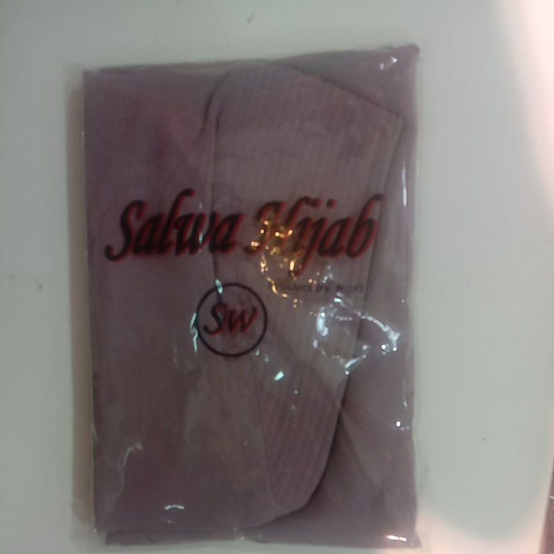 TERBARU!! KHIMAR 2LAYER BERSWAROSKY CHANEL-Ungu levender muda