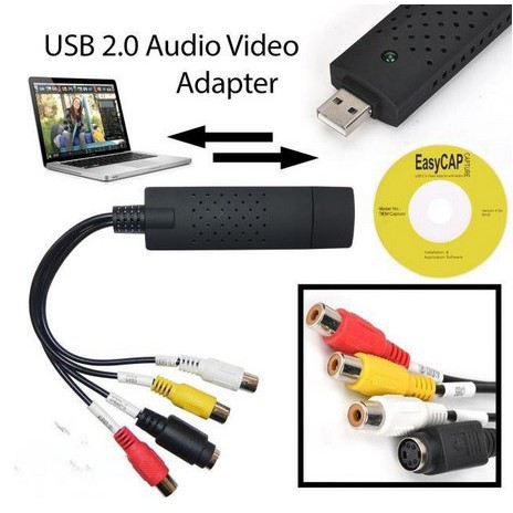 ITSTORE EasyCap Easy Cap Video Capture USB DVD AV Capture Video Card Adapter USB 2.0 Digital Easier Capture