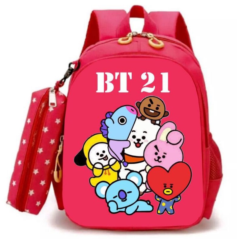 DAEYBAG TAS RANSEL ANAK PAUD/TK/SD MOTIV PRINT BT21 TERBARU