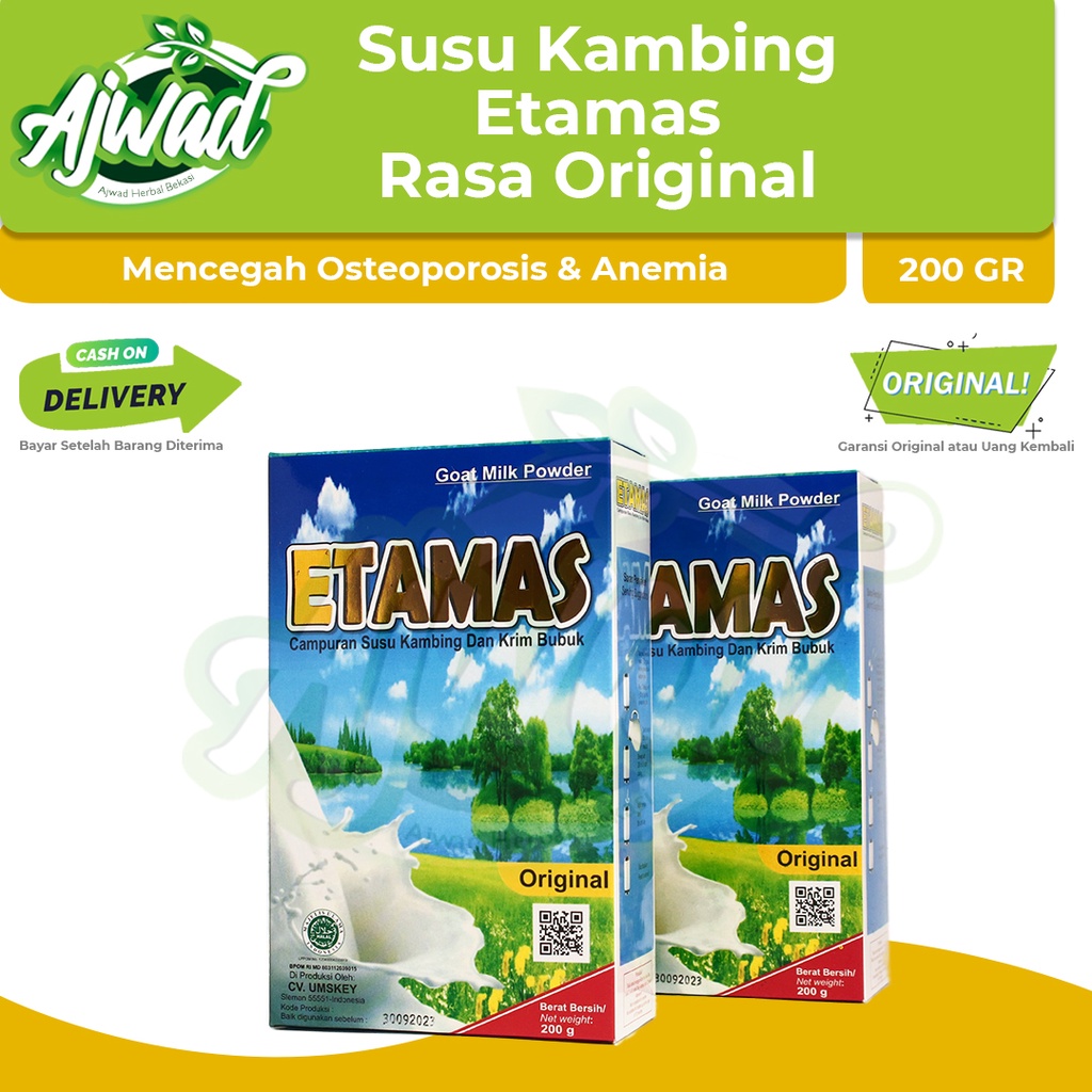 

Etamas - Susu Kambing Etawa Asli Rasa Original - 200gr