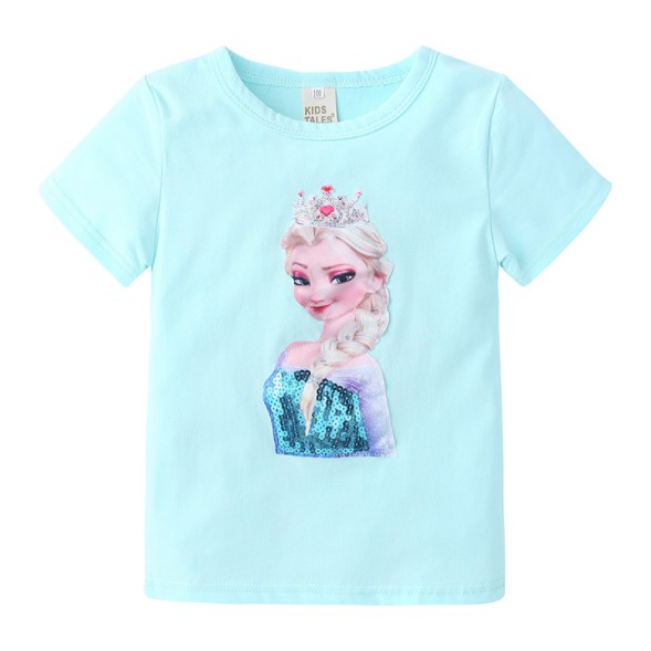 Baju LED Anak Cewe Baju Lampu Menyala Perempuan Frozen Import