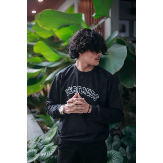 CREWNECK BLACK || BB WHITE
