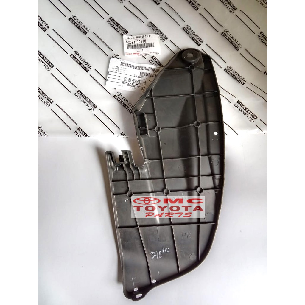 Liner Fender / Spakbor Belakang kanan Toyota Etios 52591-0D170