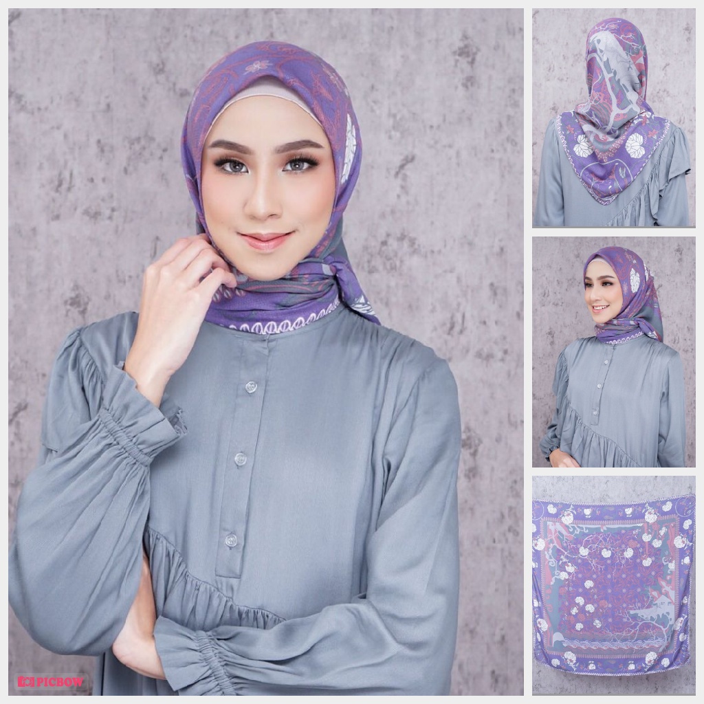 Timun Mas Scarf Dira Restu Anggraini - RA Printing Scarf hijab Summer Voal