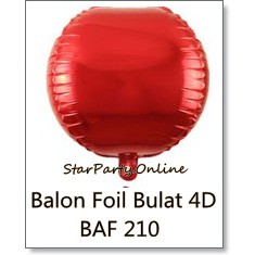 Balon Foil Bulat 4D /Balon Foil Bulat /Foil Baloon