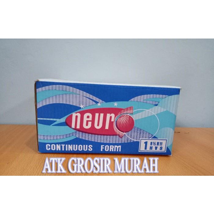 

Kertas | Kertas Komputer / Continous Form 91/2 X 11 1 Ply/2 ( K1/2 Neuro ) Kualitas Terbaik