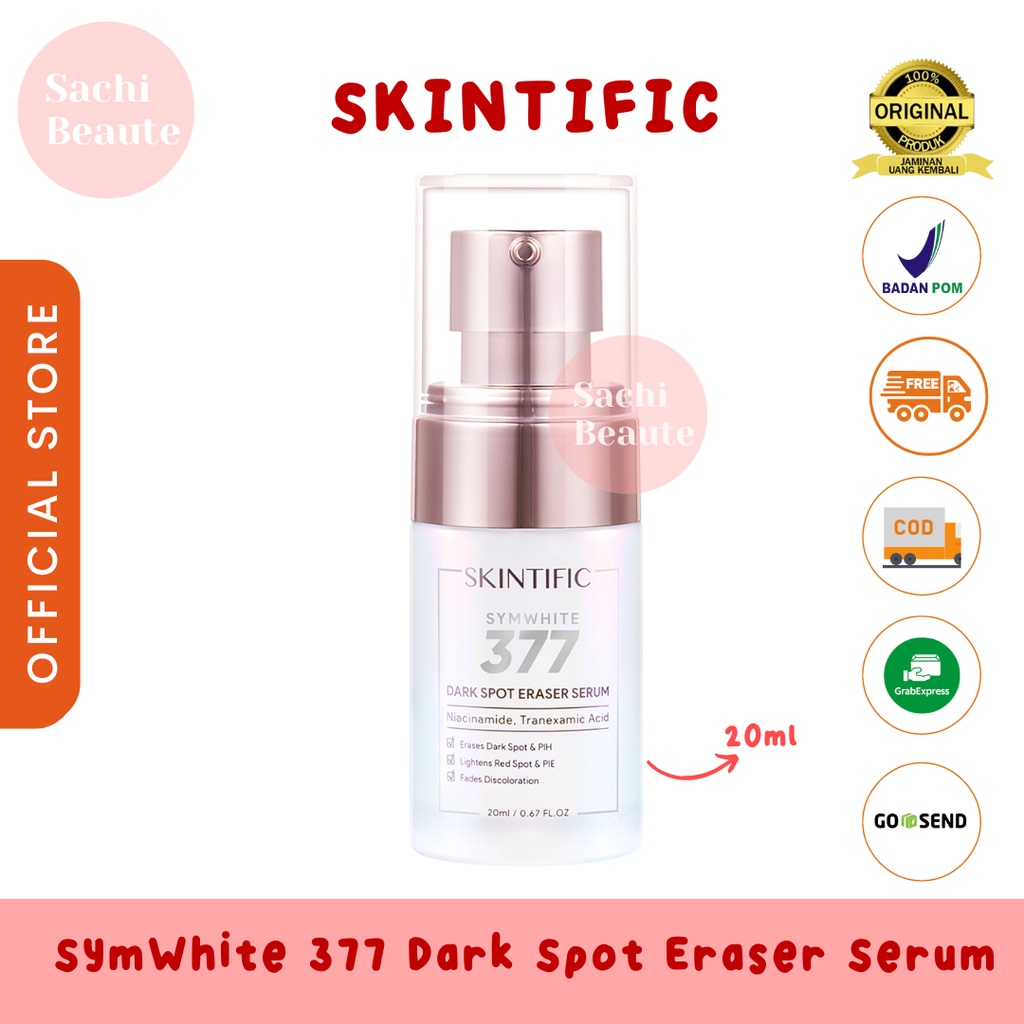 SKINTIFIC SymWhite 377 Dark Spot Eraser Serum Brightening Serum 20ml BPOM Original Moisturizer