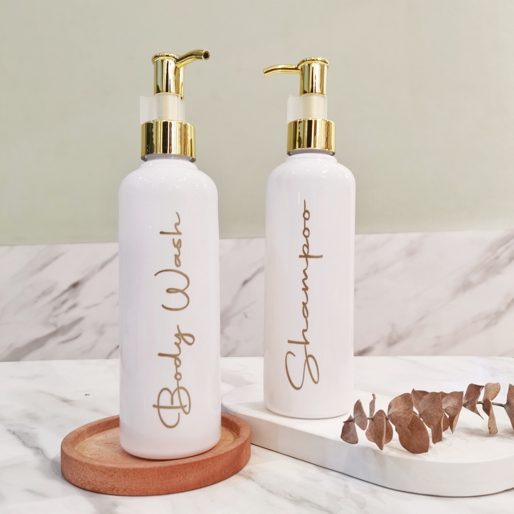 LUXE PREMIUM Botol 250 Ml PUTIH Aesthetic Bottle Organizer Botol refill Sabun /botol refill sabun/ botol isi ulang/botol sabun cuci piring/botol sabun/botol pump/botol anak/bathroom organizer/bathroom amenities