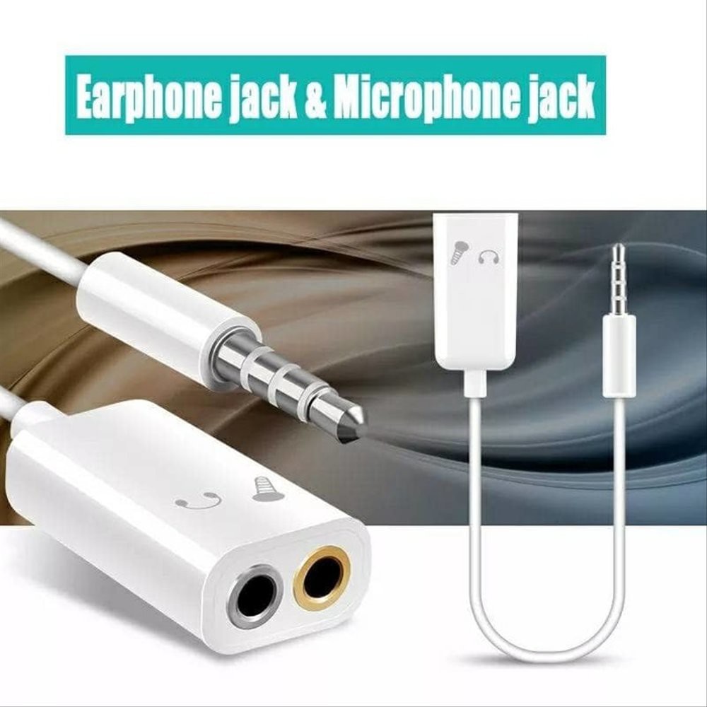 Hello Kabel Splitter Audio Jack 3.5mm Jack Splitter / Dual Splitter Audio Male to Dual Female 3.5mm