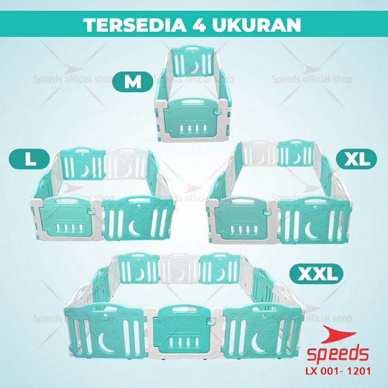 SIYA ✨FREE BUBBLEWRAP PAGAR ANAK BAYI SPEEDS LX 001-1201 PAGAR SET PLAYGROUND PAGAR MAINAN ANAK PLAYPEN BAYI PAGAR ANAK PORTABLE PAGAR PEMBATAS MAINAN ANAK PAGAR KEAMANAN ANAK