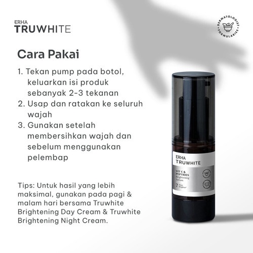 ERHA Truwhite Brightening Facial Wash &amp; Vitamin C Serum - Serum &amp; Sabun Pencerah Wajah