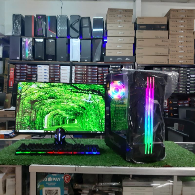 Pc Gaming Editing Core i7 Ram 16gb SSD 240 Monitor LED 24 inc