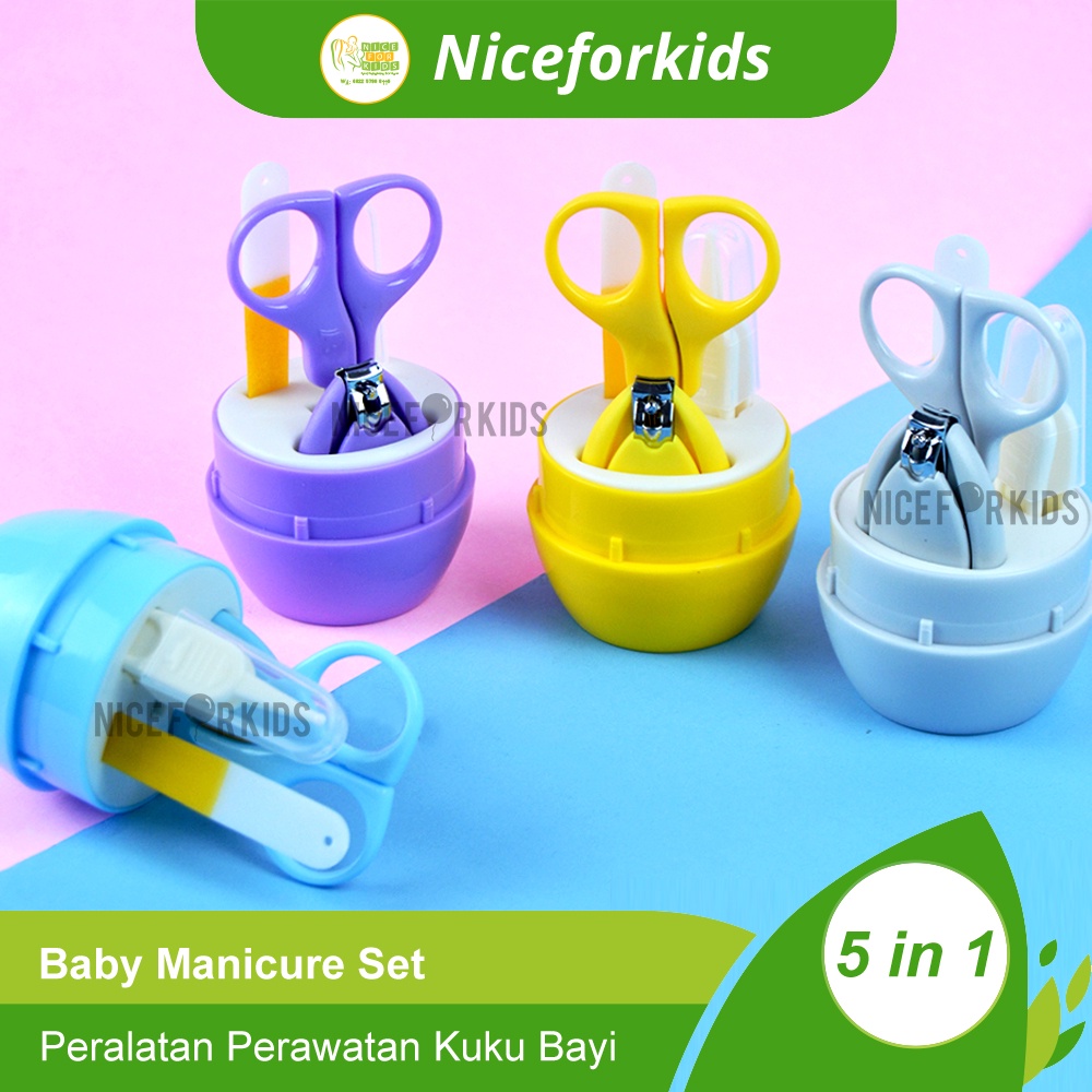 Baby Manicure Set 5 in 1 / Pemotong Kuku Bayi