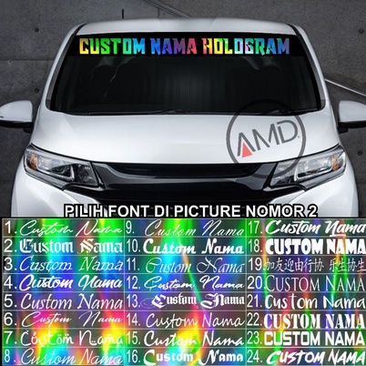 Stiker Custom kaca mobil Sticker Mobil Stiker mobil Custom Hologram