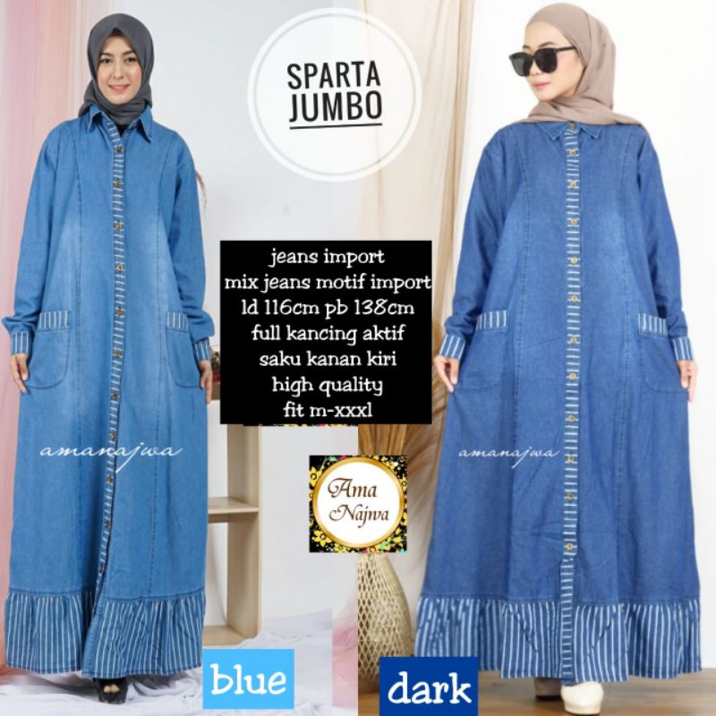 GAMIS SPARTA JUMBO BY AMA NAJWA