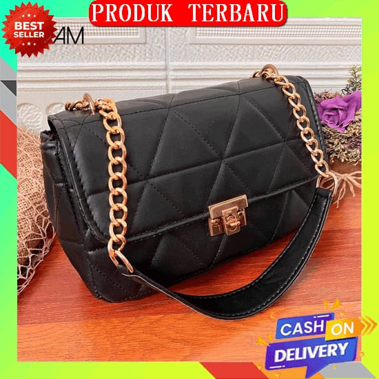 Tas Selempang Wanita Amora Murah Lucu Slingbag Rantai Fashion Kpop Shoulder Bag Cewek Polos Korea Lu