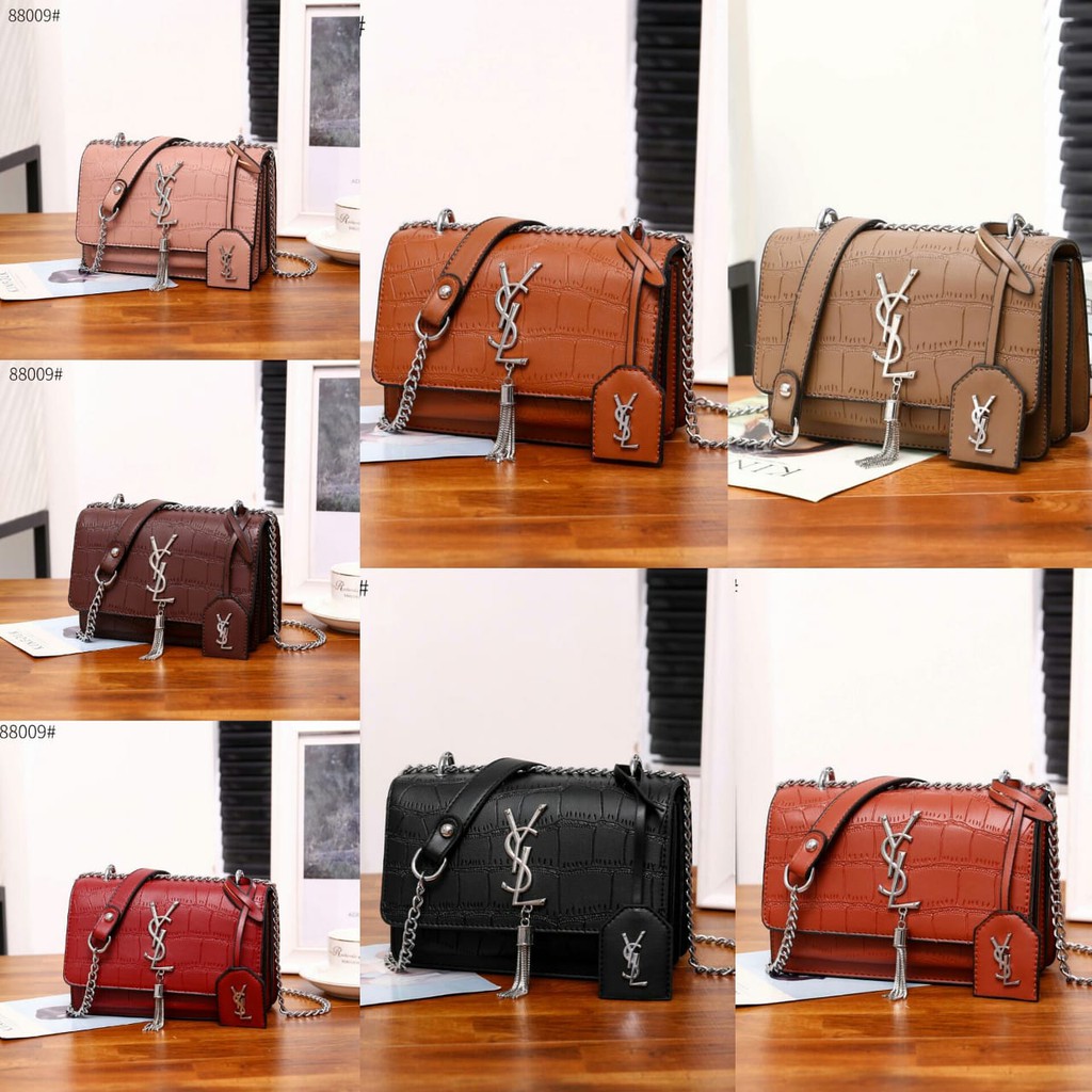 MURAH  TAS WANITA Croco Leather SL 88009F