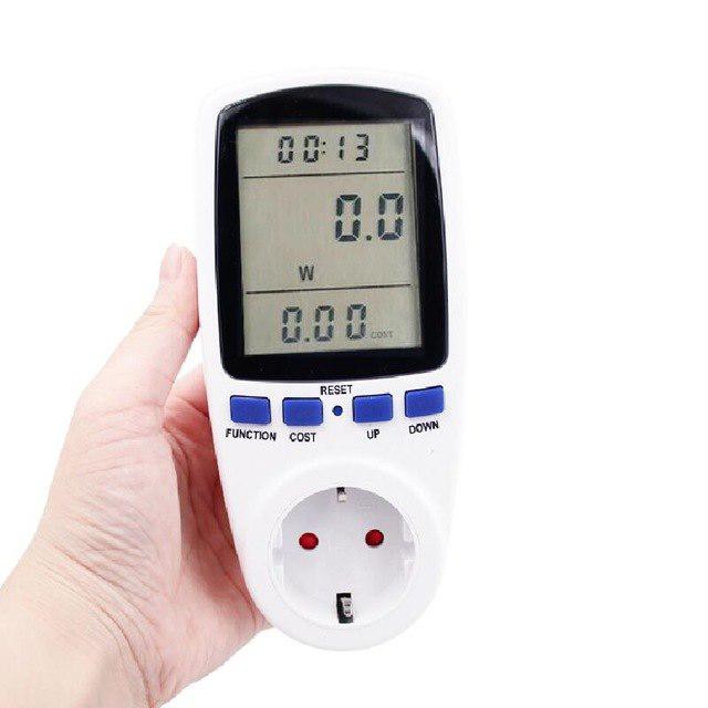 Taffware Famirosa kWh Meter Pengukur Biaya Lisrik Rumah Multifungsi - KWE-PM01 - White