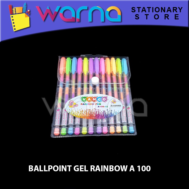 

PEN PULPEN BOLPEN BALLPOINT GEL RAINBOW PELANGI A 100