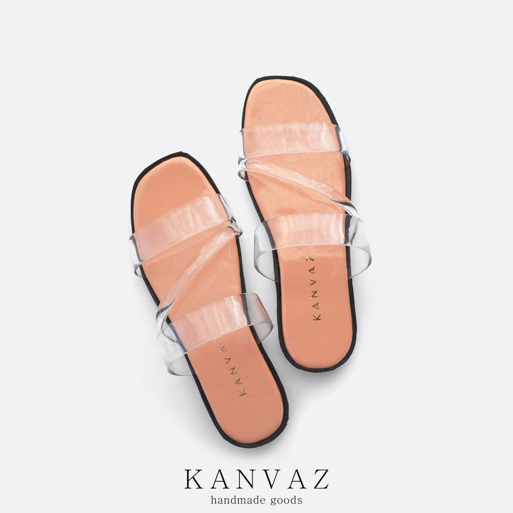 DIVA | SANDAL TEPLEK JELLY TRANSPARAN - SENDAL WANITA / Sandal Slop Cewek Murah-SALEM