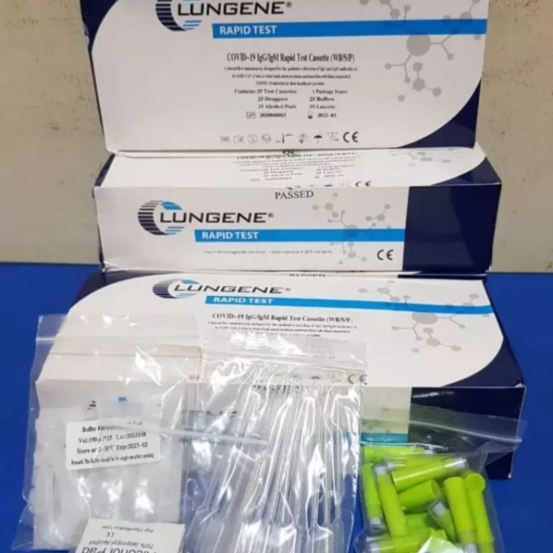 alatt rapid-test antibodi 25 pcs metode darah merk Clungen Original